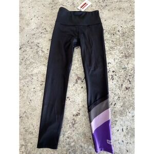 P.E Nation Small Mighty Aphrodity Leggings Black Lilac